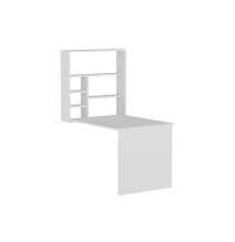 Escritorio plegable,  mesa de estudio plegable de pared blanco 63x90x154cm