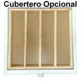 Verdulero frutero 4cestas + 4 baldas 67x37x85 tapa de madera